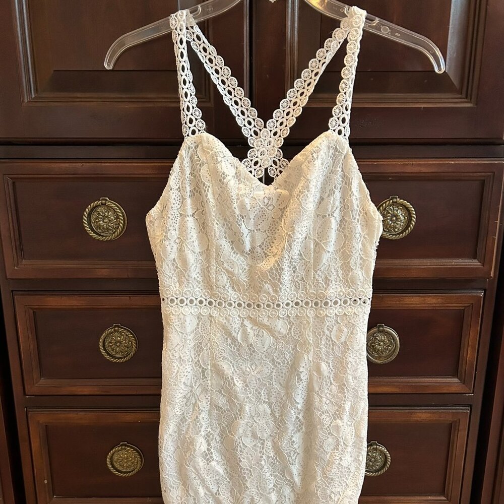 Selfie Leslie Double Crazy Small White Dress